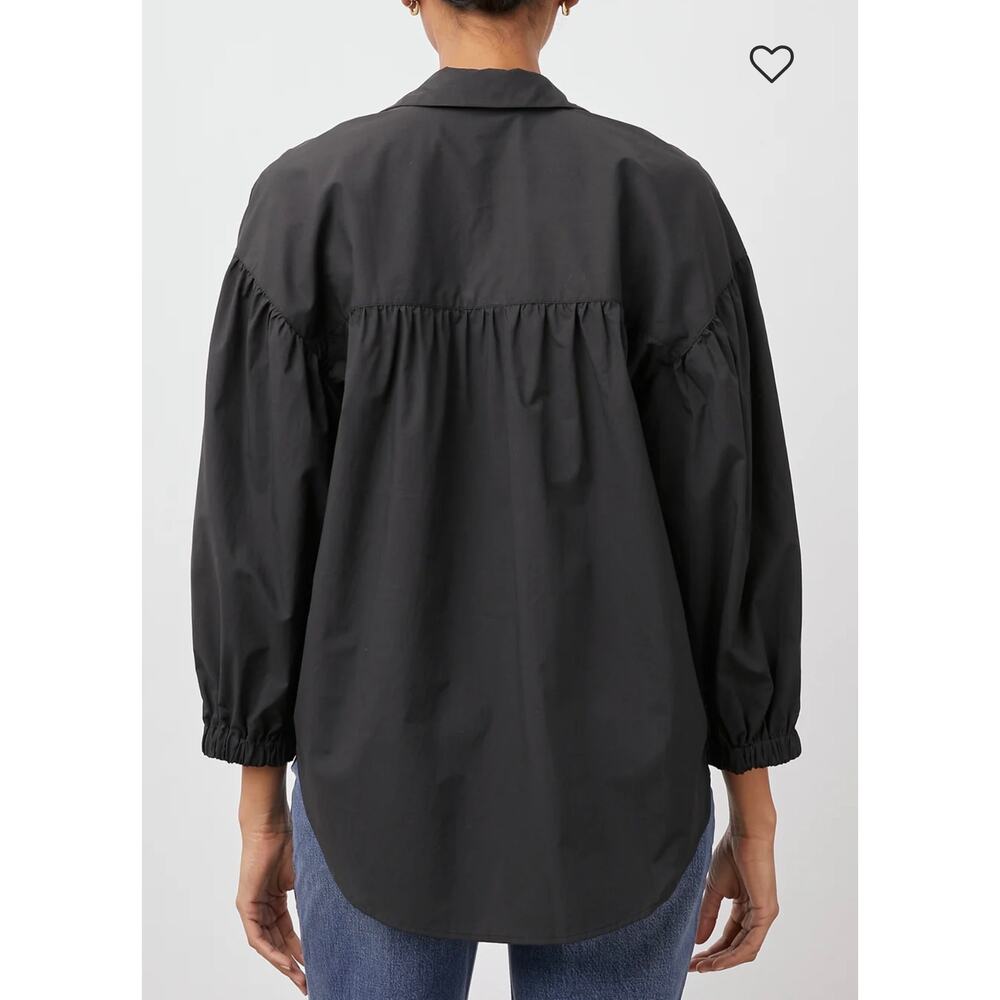 Rails Winnie Black Button-Up Top - Size Medium - … - image 3